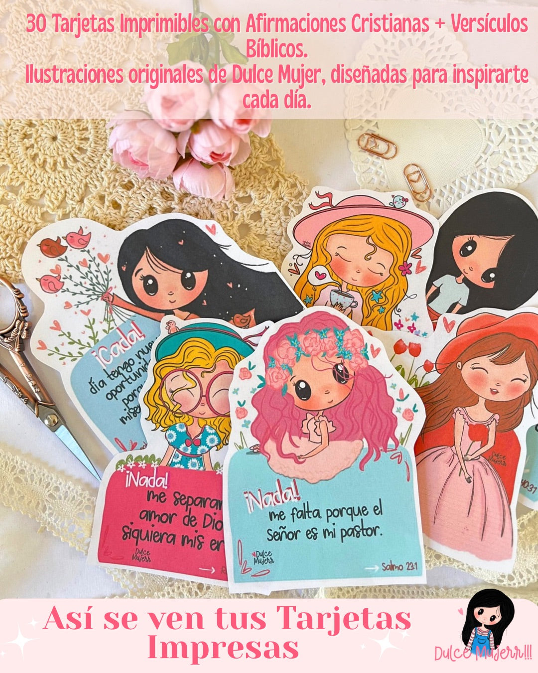 30 Afirmaciones para el Corazón (Tarjetas DM Imprimibles…)