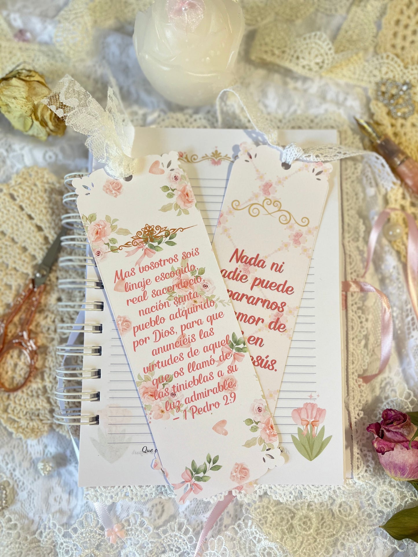 Marcapáginas de Rosas