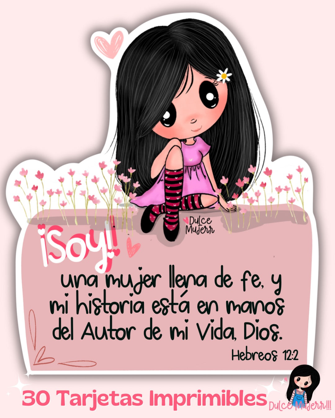 30 Afirmaciones para el Corazón/Tarjetas Impresas + Stand | (Edición Dulce Mujer)