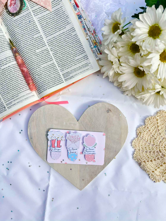 Trío de Bookmark – de imán 🎀