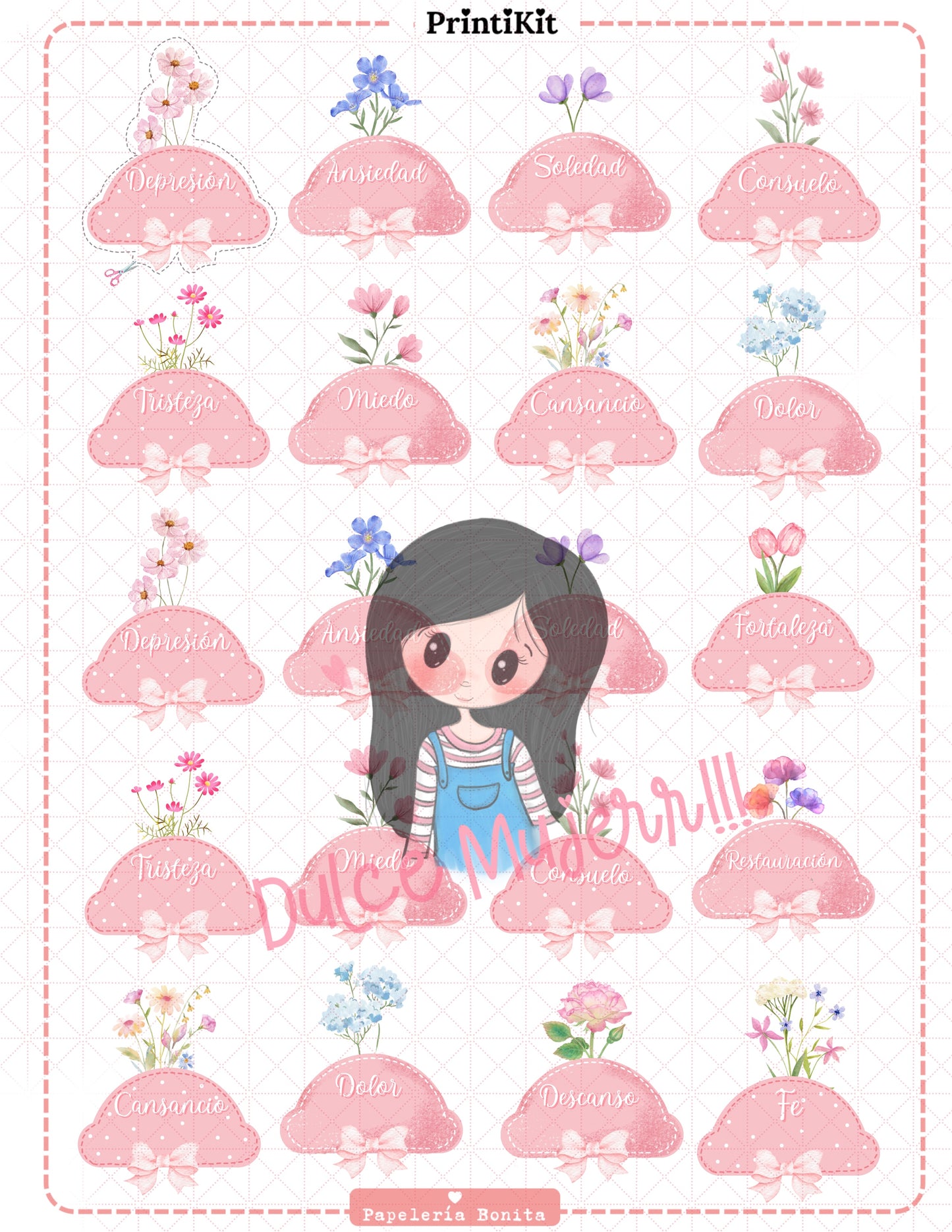 IMPRIMIBLE: Pestañas Bíblicas Emocionales