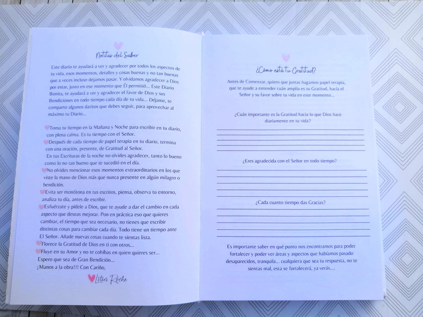 Diario de Gratitud ¡GRACIAS JESÚS!